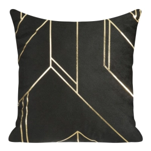 Poszewka dekoracyjna velvet 45x45 czarna Gina