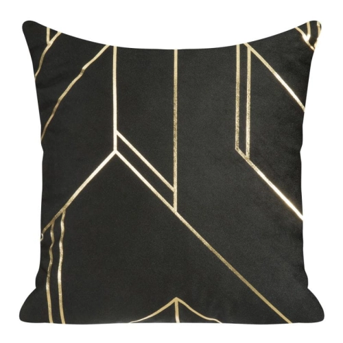 Poszewka dekoracyjna velvet 45x45 czarna Gina