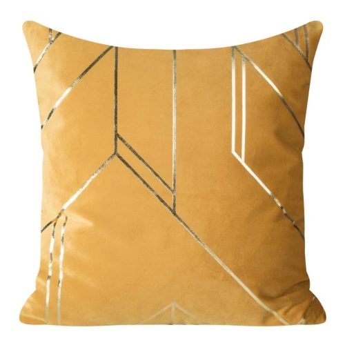 Poszewka dekoracyjna velvet 45x45 musztardowa Gina + wypełnienie