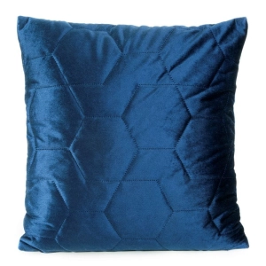 Poszewka dekoracyjna velvet 45x45 granatowa Isla + wypełnienie