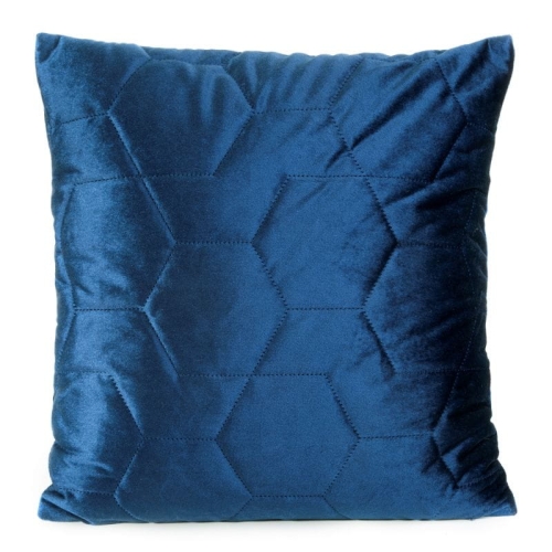 Poszewka dekoracyjna velvet 45x45 granatowa Isla + wypełnienie