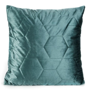 Poszewka dekoracyjna velvet Isla 45x45 turkusowa