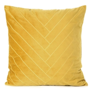 Poszewka dekoracyjna velvet Mandy 45x45 musztardowo złota + wypełnienie