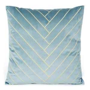 Poszewka dekoracyjna velvet Mandy 45x45 niebiesko złota