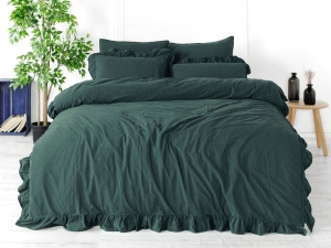Pościel bawełniana 200x220 Dark Green