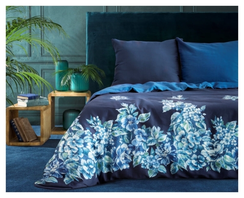 Komplet pościeli z bawełny satynowej 200x220 Azurra