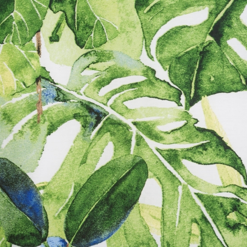 Komplet pościeli z bawełny satynowej 180x200 Monstera