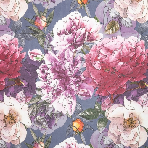 Komplet pościeli z bawełny satynowej 160x200 Peonia