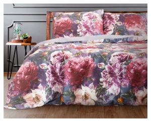 Komplet pościeli z bawełny satynowej 200x220 Peonia
