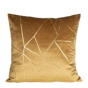 Poszewka dekoracyjna velvet Almes 45x45 miodowo złota