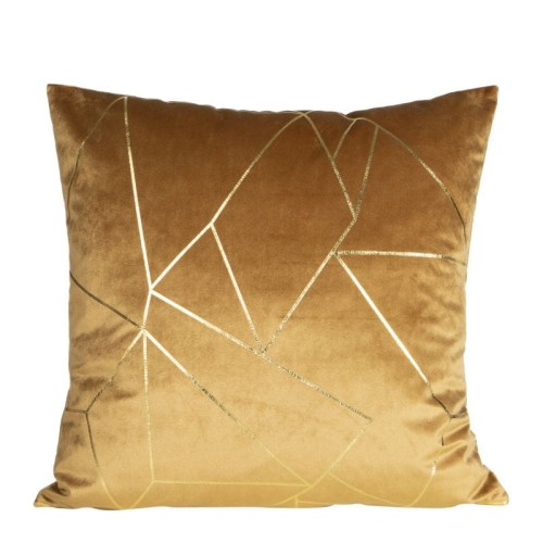 Poszewka dekoracyjna velvet Almes 45x45 miodowo złota