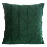 Poszewka dekoracyjna velvet 40x40 ciemno zielona + wypełnienie