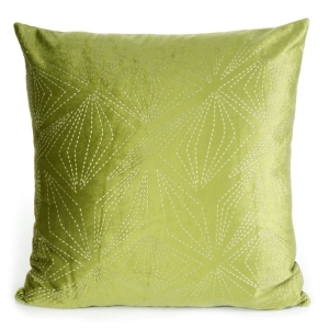 Poszewka dekoracyjna velvet Albi 45x45 oliwkowo srebrna