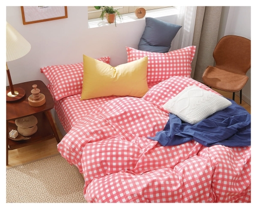 Komplet pościeli dwustronnej 160x200 w kratke