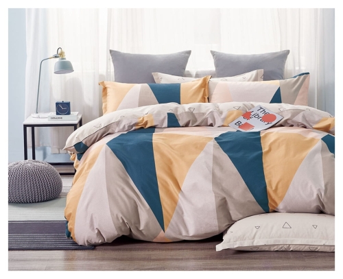 Komplet pościeli dwustronnej 160x200 w trójkąty