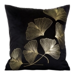 Poszewka dekoracyjna czarna 45x45 Ginko + wypełnienie