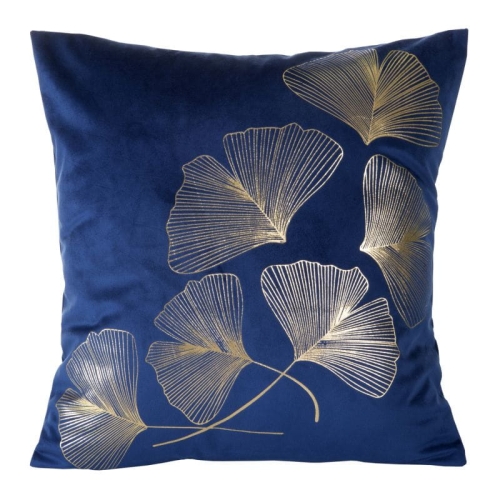 Poszewka dekoracyjna granatowa 45x45 Ginko