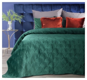 Narzuta Ria 170x210 ciemno zielona