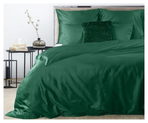 Ekskluzywna pościel ciemno zielona 160x200