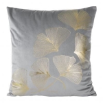 Poszewka dekoracyjna srebrna 45x45 Ginko