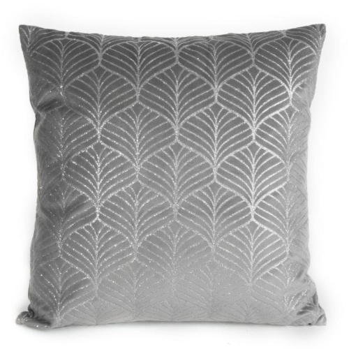 Poszewka dekoracyjna velvet 45x45 srebrna