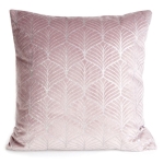 Poszewka dekoracyjna velvet 45x45 różowo srebrna
