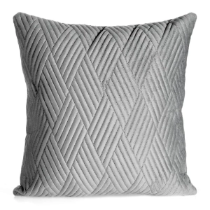 Poszewka dekoracyjna velvet Ariel 40x40 srebrna