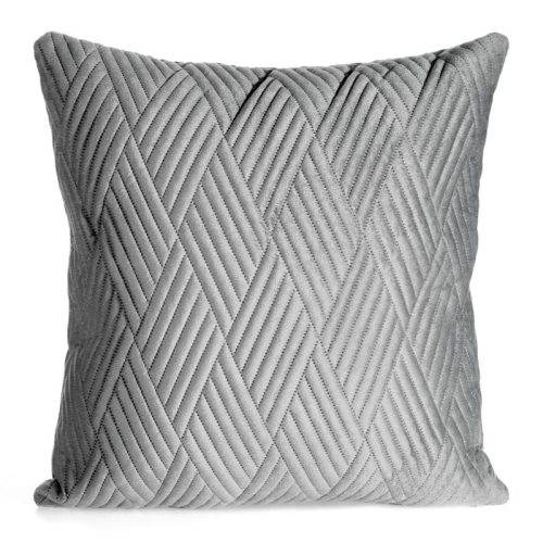 Poszewka dekoracyjna velvet Ariel 40x40 srebrna