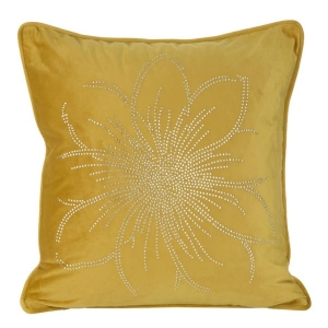 Poszewka dekoracyjna velvet 45x45 musztardowa  