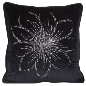 Poszewka dekoracyjna velvet Daga 45x45 czarna