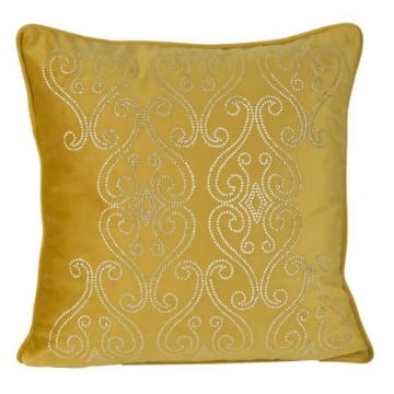 Poszewka dekoracyjna velvet 45x45 musztardowa Kiko