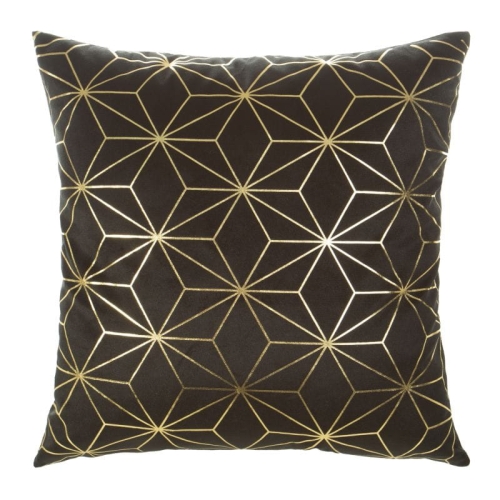 Poszewka dekoracyjna Mink czarno złota 45x45