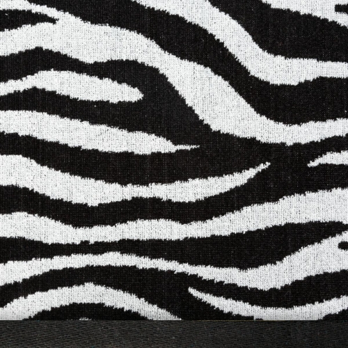 Ręcznik 50x90 Zebra czarno biały żakaradowy 