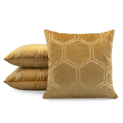 Poszewka dekoracyjna velvet Blink 45x45 miodowa