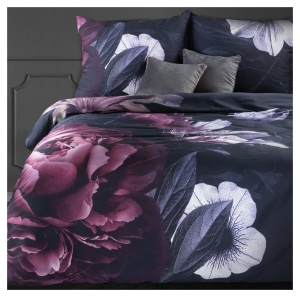 Pościel z naturalnej tkaniny Tencel fioletowej 220x200 Premium Eurofirany
