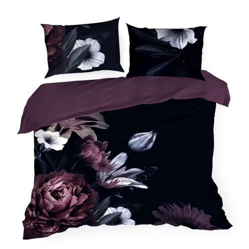 Pościel z naturalnej tkaniny Tencel fioletowej 220x200 Premium Eurofirany