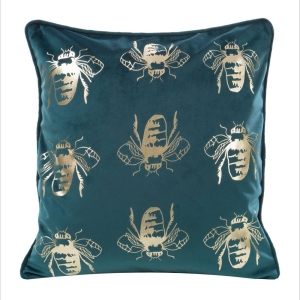 Poszewka dekoracyjna velvet Blink 45x45 ciemno turkusowa