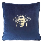Poszewka dekoracyjna velvet Blink 45x45 granatowa