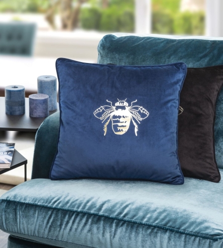 Poszewka dekoracyjna velvet Blink 45x45 czarna