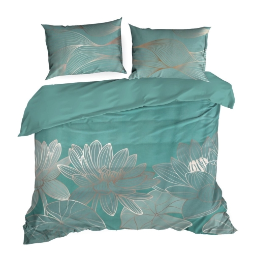 Ekskluzywna pościel makosatyna 160x200 Salvia