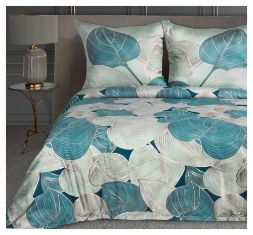 Ekskluzywna pościel makosatyna 160x200 Salvia