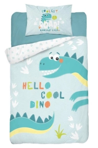 Komplet pościeli bambusowej do łóżeczka 90x120 Dino