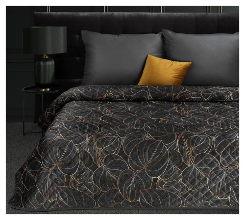 Narzuta Victoria czarno złota 170x210