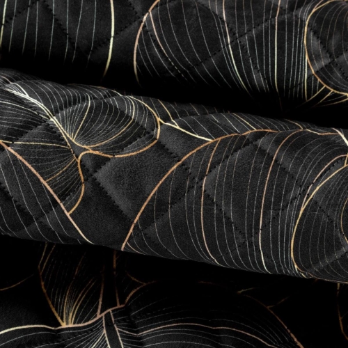 Narzuta Victoria czarno złota 170x210