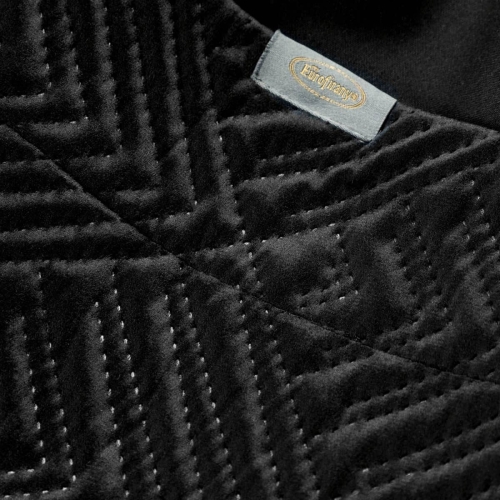 Narzuta Victoria jodełka 220x240 czarna 