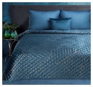 Narzuta Musa 170x210 granatowo złota