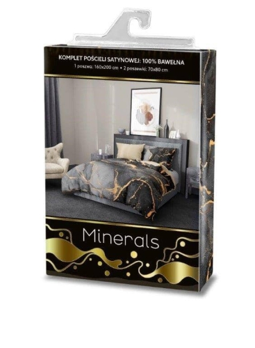 Pościel satyna bawełniana Minerals 160x200