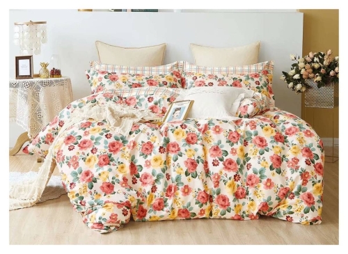 Komplet pościeli dwustronnej 160x200 w kwiaty