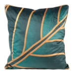 Poszewka LC velvet 45x45 Lili ciemno turkusowo beżowa