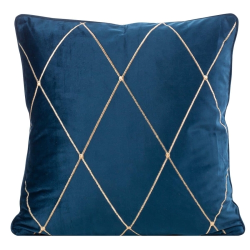 Poszewka velvet Margo 45x45 granatowa